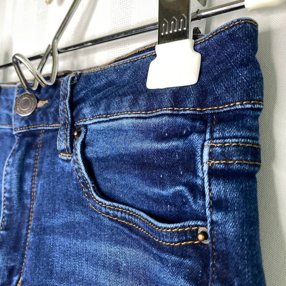 MIAMI High Rise Cuffed Hem Denim Jean Shorts Junior's Size 5 Blue Hi Waisted - Picture 3 of 9